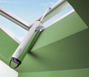 COMUNELLO Fast 50 - 230V 300 mm Eloksal Naturel Pistonlu Pencere Açkı Mekanizması